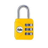 Yale YP1/28/121/1 - Colored Luggage 3-Digit Combination Lock 28mm