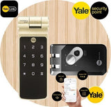 YDR41 Digital Fingerprint Rim Lock & Yale Link Pack